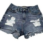 Just USA Jean Distressed Mid-Rise Denim Shorts Women Size S Stitch Fix 2.5" Photo 0