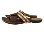 Giorgio Armani  Calf Hair tassel Sandals Flats, Size 38.5 (US size 7.5) Photo 1