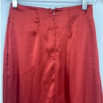 ASOS  Maxi Wrap Satin Skirt Sz 0 Rust Y2K Minimalist Formal Bias Sleek Modern Photo 4