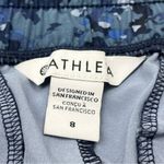 Athleta Avenue Printed Wide Leg Crop Pant Allure Navy Blue Womens SZ 8 Athletic Photo 3
