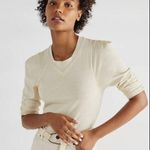 Free People  We the Free Clover Top Oatmeal 100% Cotton Neutral Boho Small Photo 0