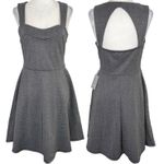 The Vanity Room New Herringbone Cut Out Back Sweetheart Fit & Flare Dress Photo 2
