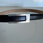 Brighton Women’s Vintage Ladies Black Leather Silver Hardware Dress Belt Photo 2