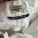 Citizens of Humanity White Nadia Lace-Up High-Rise Wide-Leg Jeans 27 Photo 6