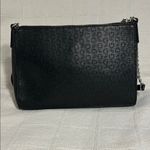 Guess Black Textured Shoulder Bag with Chain Strap Photo 1