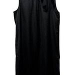 J.Crew Womens Black Satin Bow Neck Shift Dress Size 8 Photo 0