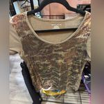 DKNY Women's Sequin Camouflage Top Photo 0