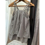 Crown & Ivy Striped With Gold Inlay Blouse Size Small Photo 2