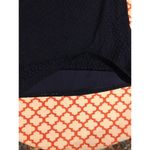 Talbots  Woman Navy Blue Eyelet Skirt Women's 16 100% Cotton Zip At Back G2 Photo 5