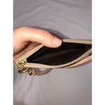Coach Wristlet Gold Soft Leather Wallet Micro Purse Metallic Unisex Photo 3