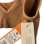NEW Tan Orange Sports Bra Fitness Athleisure Colsie Women’s Size Medium Design! Photo 3