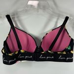 PINK - Victoria's Secret  wear everywhere push up Bra Black with Lemons Size 36C  N Photo 7
