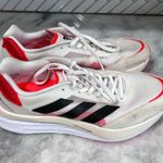 Adidas Adizero Boston 10 Women’s 9.5 White Black Solar Red Running Shoes FY4087 Photo 0