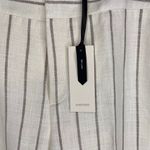 NWT Suistudio Silk Linen Off White Sand Stripe Lane Classic Trouser Pants Size 2 Photo 4