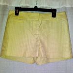 Loft Ann Taylor Marisa polka dot summer shorts beige with yellow dots Photo 0