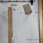Madewell NEW Kick Out Crop Jeans in pure white, 24 Photo 6