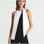 Reiss NWT  Sharon Black White
Colorblock
Sleeveless Top Sz 2 $210 Photo 2