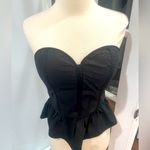 Charlotte Russe Black Strapless Peplum Top Photo 3