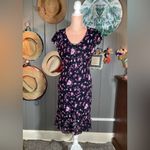 Jones Wear Vintage Flutter Sleeve Hem Midi Dress Medium Photo 11