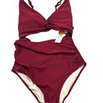 🏷️ Charmo One Piece Swimsuit cut out raspberry color Pink Size XL Photo 5