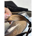 Franco Sarto Franco Sarlo Mandi Blk Suede Block Heel Shoes Peep Toe Buckle Sz 6.5 Sling Back Photo 6