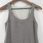 Lululemon Run First Base Tank Top Gray White Striped Women 6 Athleisure *READ Photo 1