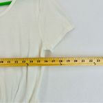 Delia's Delia’s Short Sleeve Front Tie T Shirt Small White Photo 4