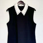 J.Crew NWT Embellished Collard Shift Dress In Stretch Crepe 12 Photo 4