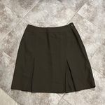 Jones New York Vintage Wool A Line Pleated Knee Length Green High Rise Skirt 8 Photo 6