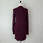 Old Navy NWT Open Front Burgundy Long Line Cardigan, Sz Medium Photo 6