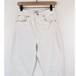 AGOLDE Womens Jeans White Riley High Rise Straight Crop Denim Button Fly Size 27 Photo 7