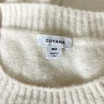 Cuyana Alpaca Wool Rolled Cuff Sweater in Ecru Cream Size Medium Photo 4