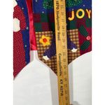 VTG Handmade Womens Christmas Vest Santa Snowman Tree Appliques Holiday Fun Sz L Blue Size L Photo 12