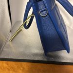 BORSEIN – PELLE genuine leather made in Italy. Absolutely gorgeous blue blue. Photo 2