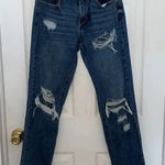 Forever 21  Blue Distressed Straight Leg Jeans Size 24 Photo 0