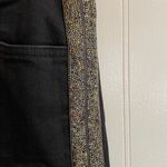 MOTHER The Rascal Ankle Fray in Guilty Flash Beaded Stripe Jeans Size 31 Black Photo 7