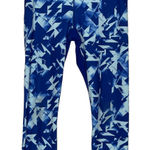 Under Armour Women's Leggings Fitted Heat Gear Low-Rise Blue White Size Medium Photo 0