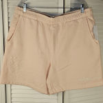 Disney NWT Mickey Mouse Womens Pink Embroidered Shorts Large Photo 0