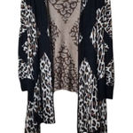 XOXO  Animal Print Waterfall Cardigan(Size Medium) Photo 0