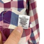 Madewell BROADWAY & BROOME Casual Long Sleeve Button Up Shirt Pink Purple Blue S Photo 5