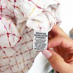 Habitat  White Multicolor 3/4 Sleeve Assymetrical Shirt Sz XL Photo 3