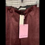 Avec Les Filles Womens Size M  Anthropologie Faux Suede Pants Plum NWT Photo 2