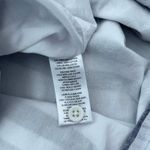 Beach Lunch Lounge Gray Striped Linen Blend Sleeveless Shift Dress Photo 6