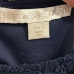 Boston Proper Women's Blue Crochet Lace Flare Sleeve Short Dress Size L Photo 7