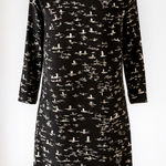 The Limited  Black & White Duck Bird Print Shift Dress – Size S Photo 0