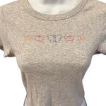 American Eagle Crop Grey Butterfly Logo Top Size Medium Photo 1