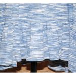 Avenue Women's Blue Blouse Top Size 22W 24W Long Bell Sleeves Ruffle Hem Ribbed Photo 2