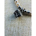 Valerie Parr Hill Faux Pale Pink Silver Tone Beaded Prayer Box Stretch Bracelet Photo 10