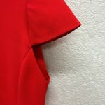 Alice + Olivia Ember Peplum Fitted Dress in Cherry Size 8 Mini Cap Sleeve Red Photo 8