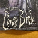 Tim Burton Corpse Bride xs acid wash t shirt oversized Gray Photo 2